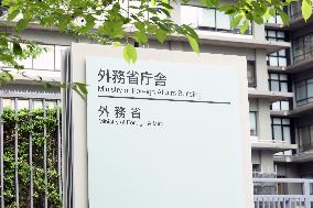 Signboard of the Ministry of Foreign Affairs